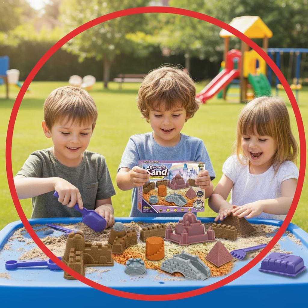 Kinetic Sand Mold - Set Completo di Sabbia Magica per