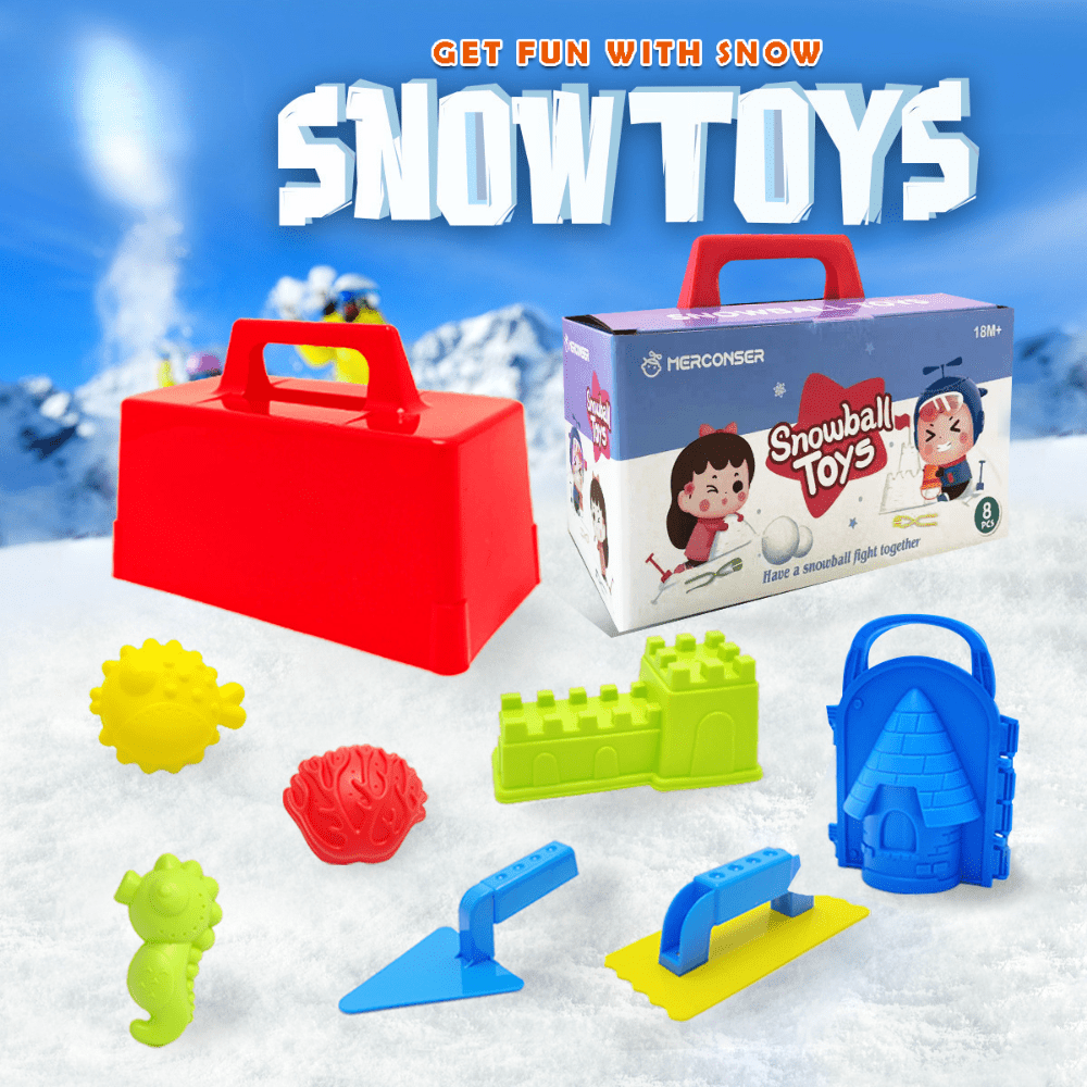 Kinetic Sand Mold - Set di giocattoli da neve per