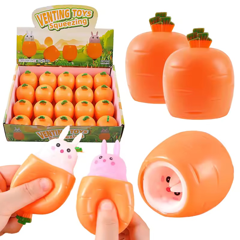 Kids Toys Unique - Giocattolo Antistress a Forma di Carota