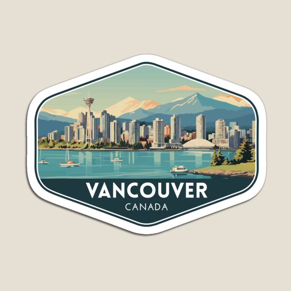 Kids Toys Vancouver - Vancouver Canada Viaggio Arte Magnete Adesivi