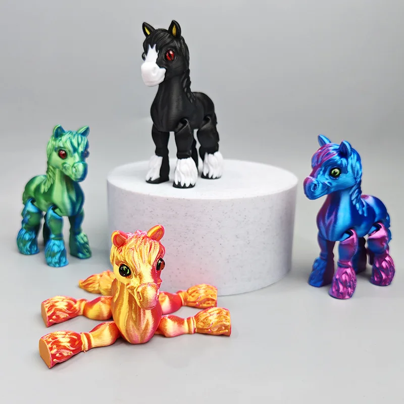 Kids Toys Horse - Animali a cavallo mobili multi-giunti stampati