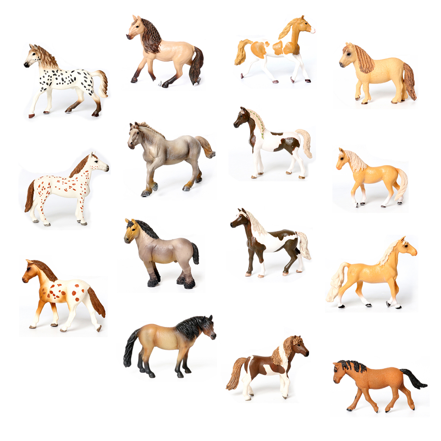 Kids Toys Horse - Figure di cavalli, animali da fattoria,