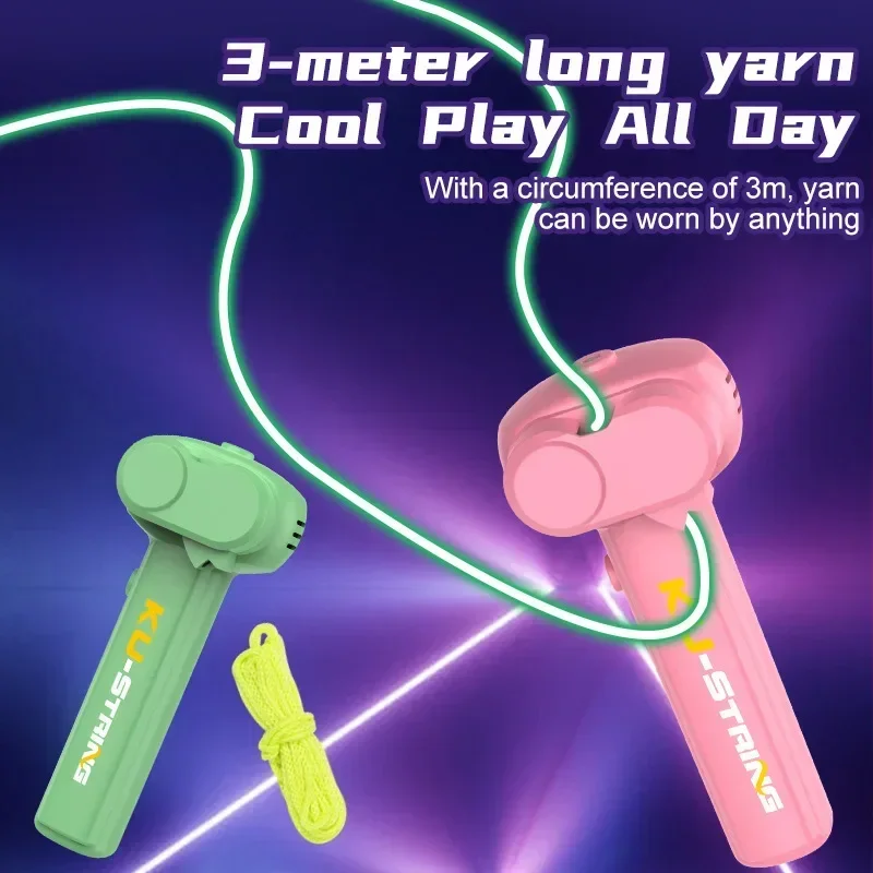 Kids Zip Toys - Lanciatore ad anello Corda giocattolo Lanciatore