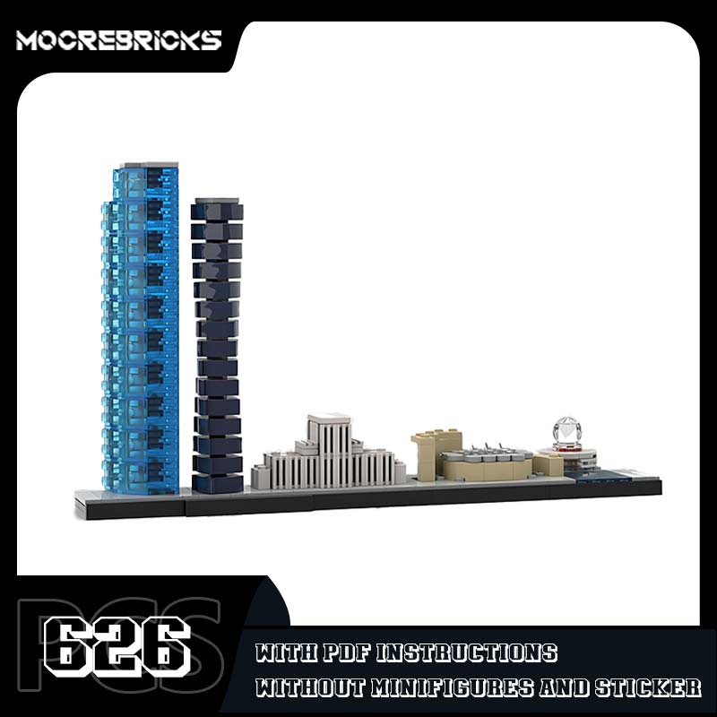 Kids Toys Vancouver - Modello MOC Vancouver Skyline, mattoncini creativi,