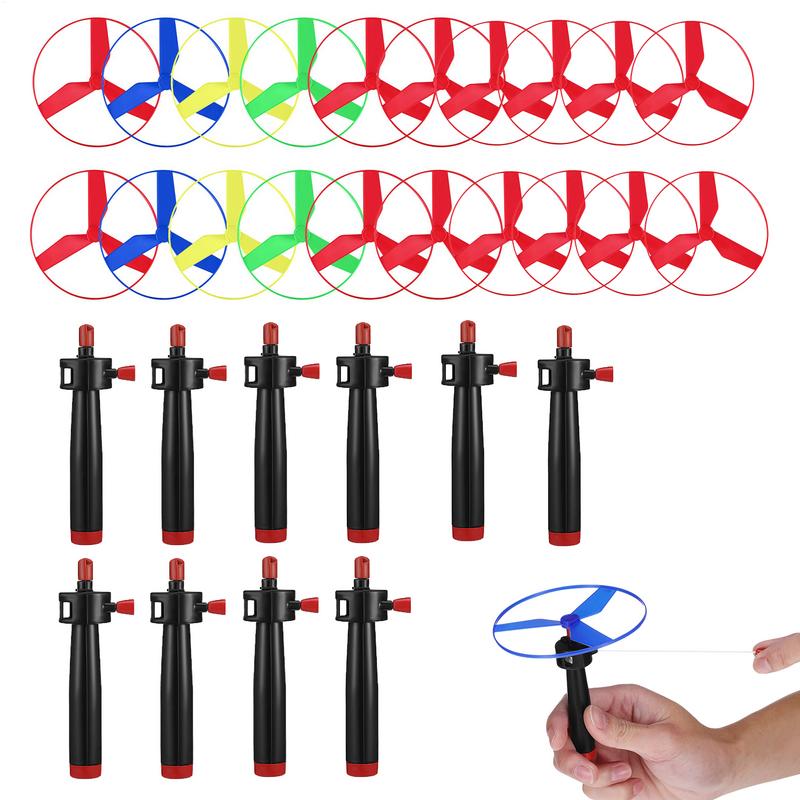 Kids Zip Toys - 10 set Pull String Disco volante