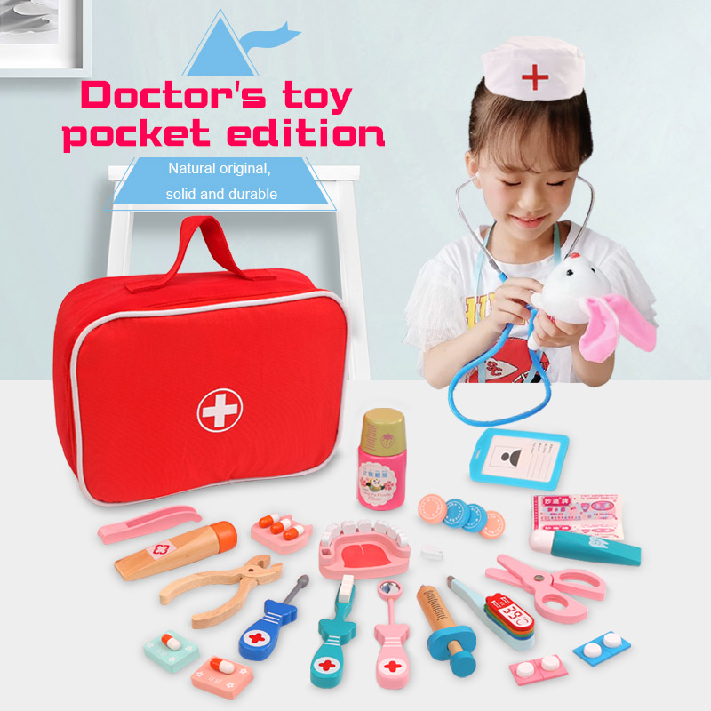 Kids Toys Doctor Set - Giocattoli in legno per il gioco