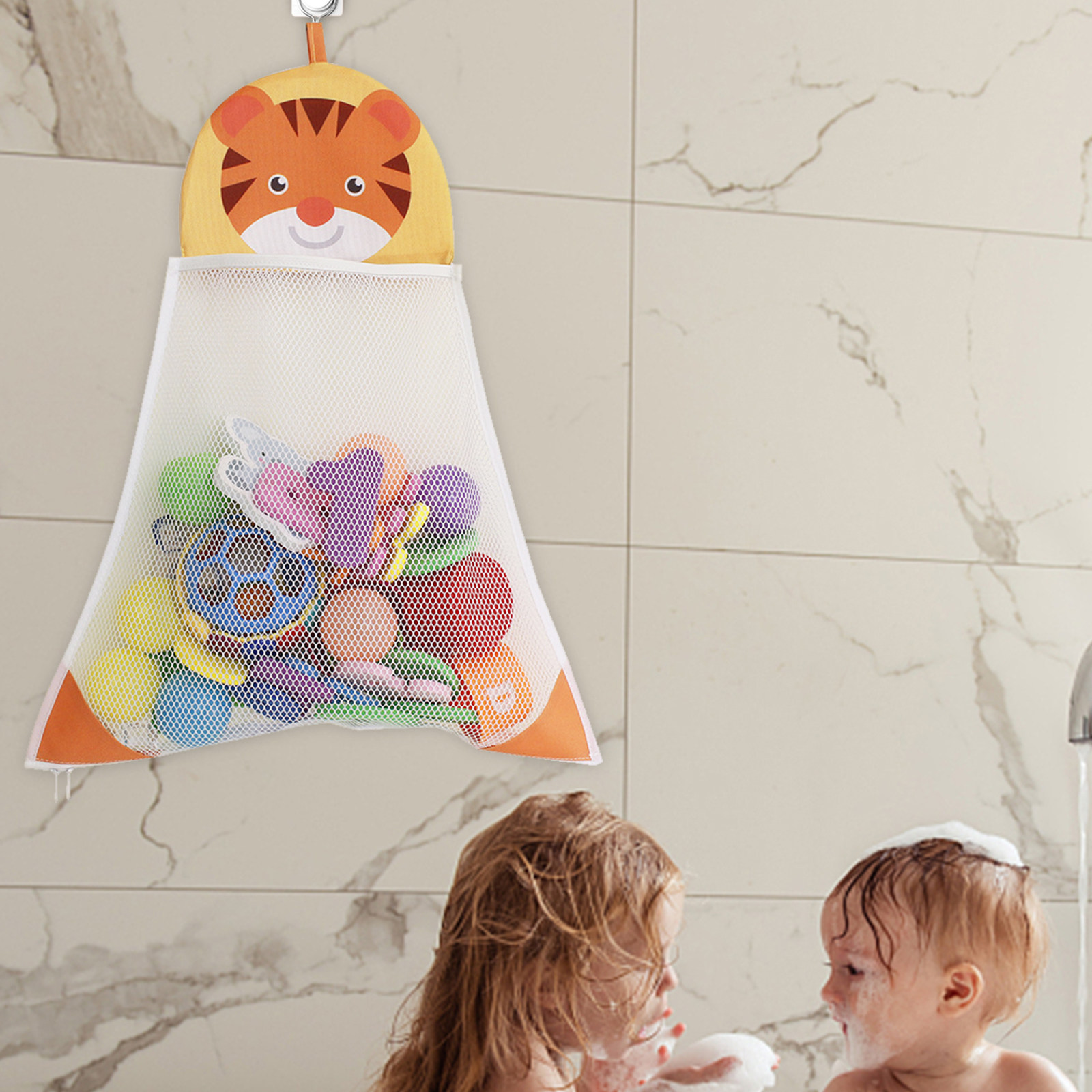 Kids Zip Toys - Organizzatore a rete per il bagnetto