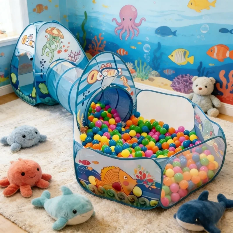 Kids Yard Toys - Tenda da gioco portatile 3 in