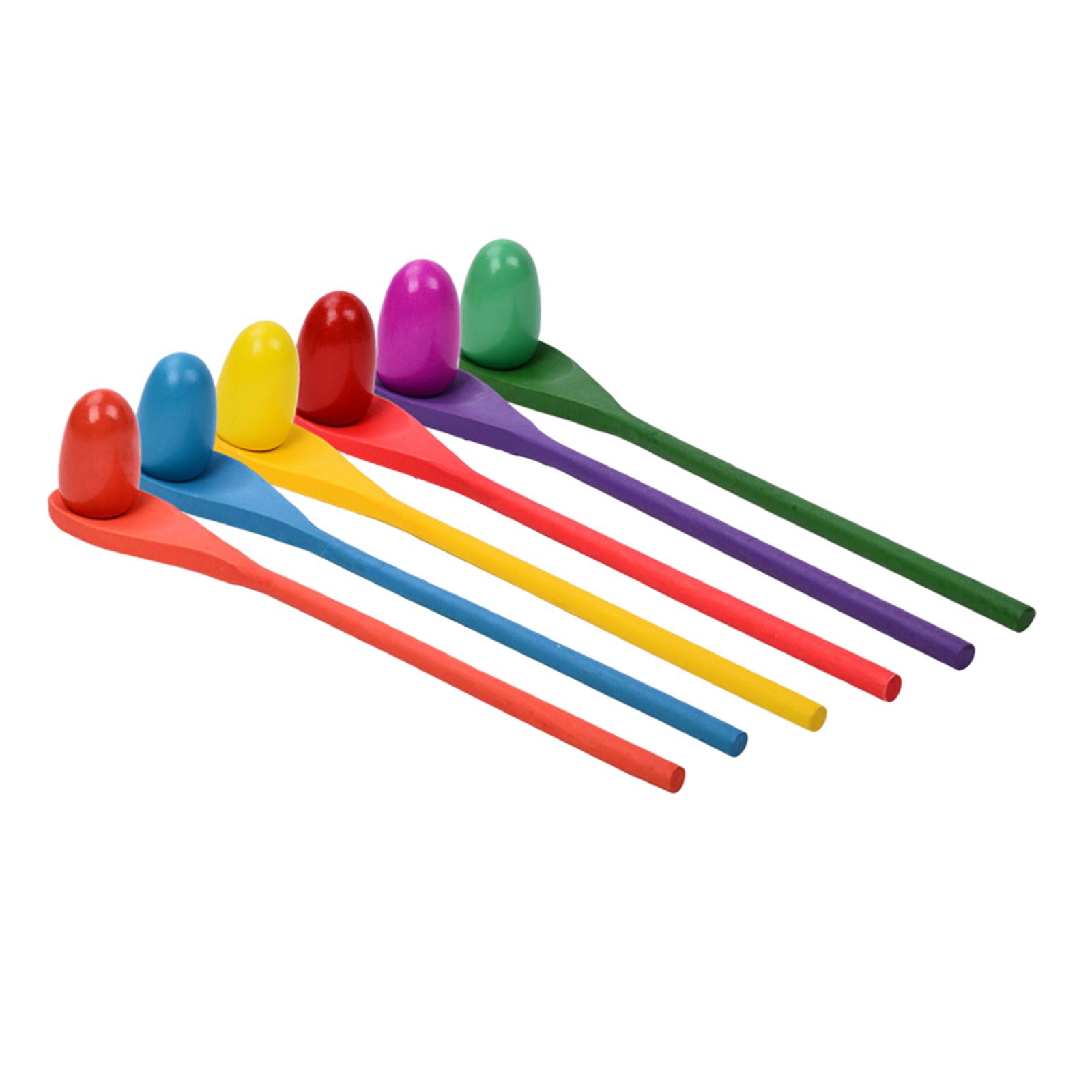 Kids Yard Toys - Set di 6 Cucchiai per Uova,