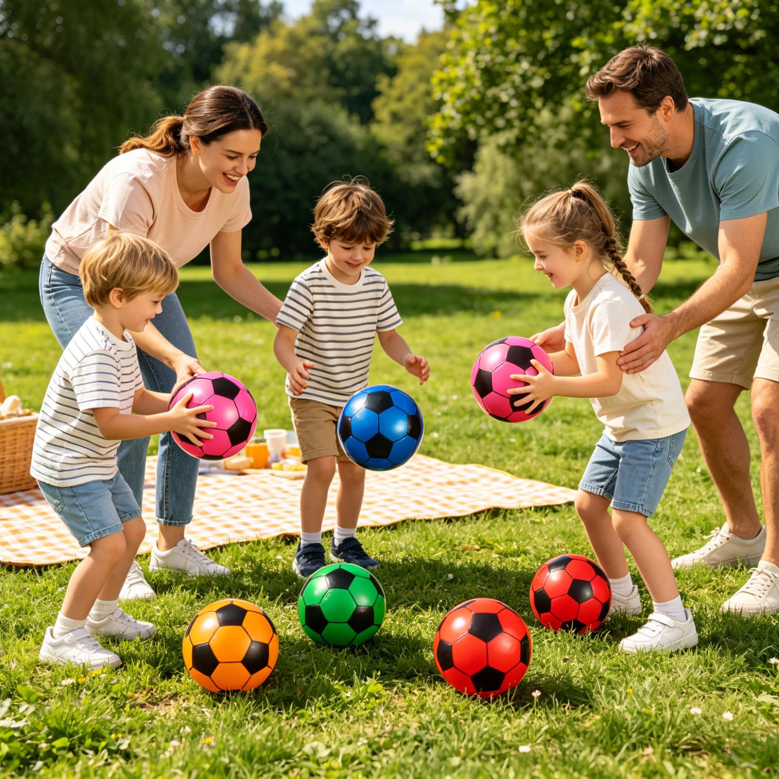 Kids Yard Toys - Pallone da Calcio Gonfiabile 6 Pezzi,