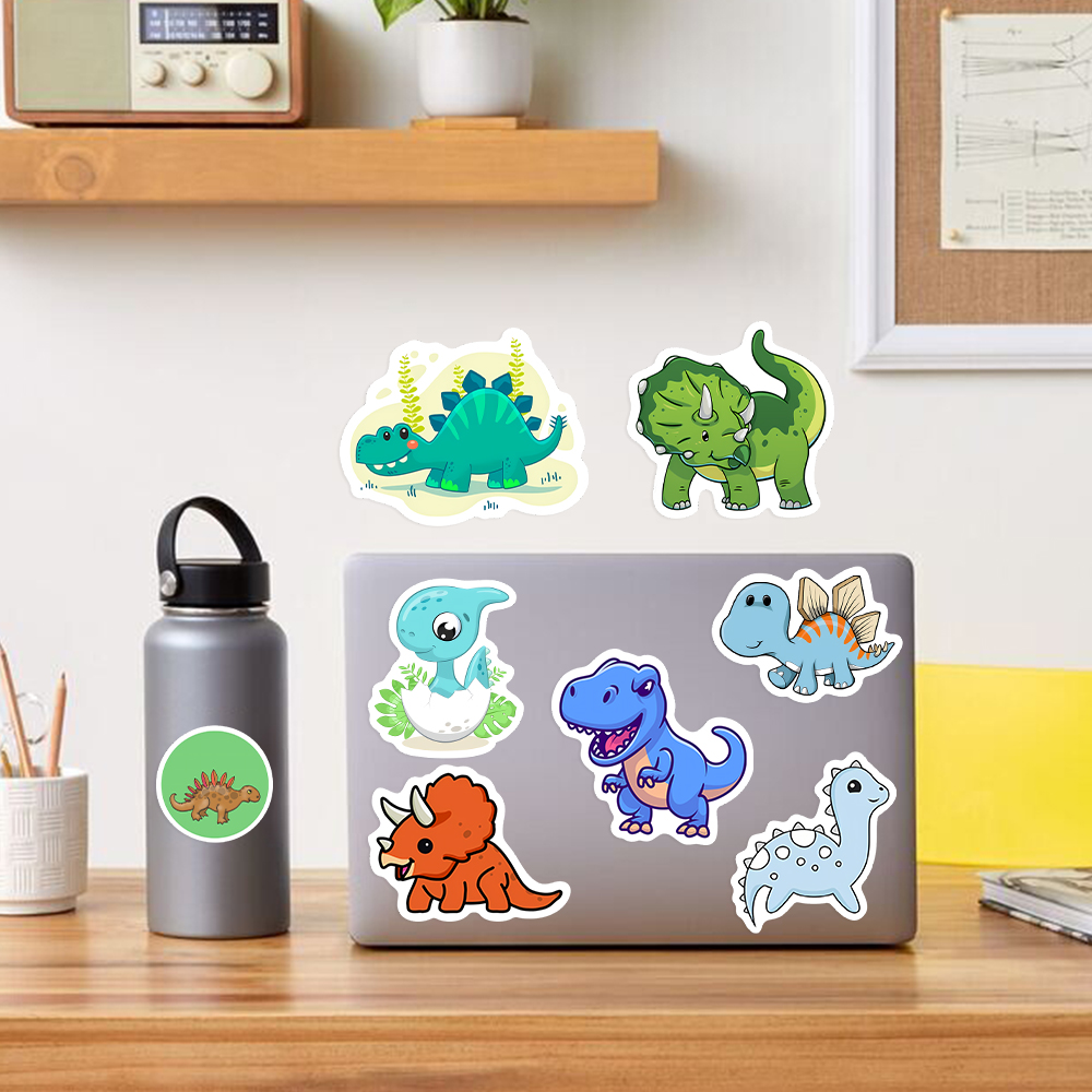 Simpatici adesivi dinosauro ad - Kids Toys Laptop recensione e prezzo