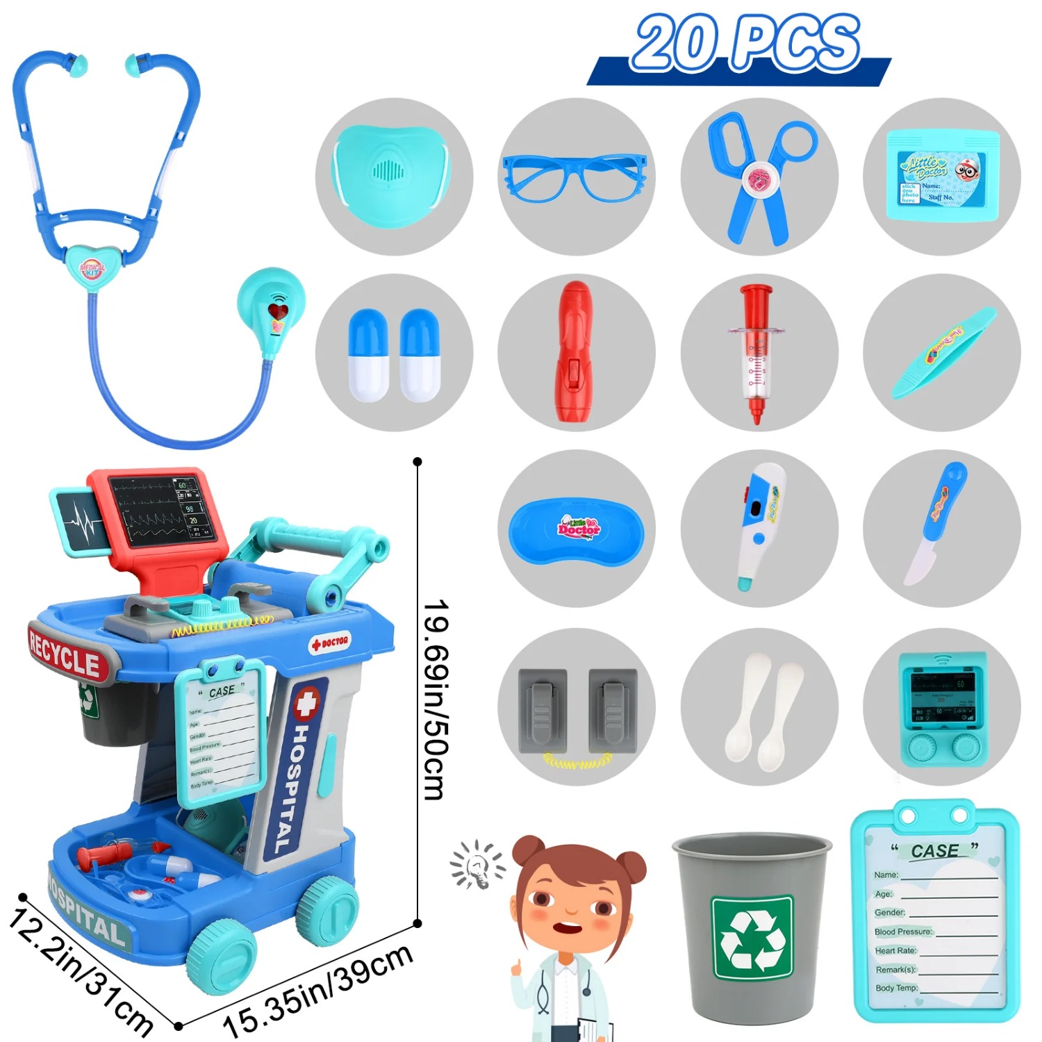 Giocattoli da dottore per raga - Kids Toys Doctor Set recensione e prezzo